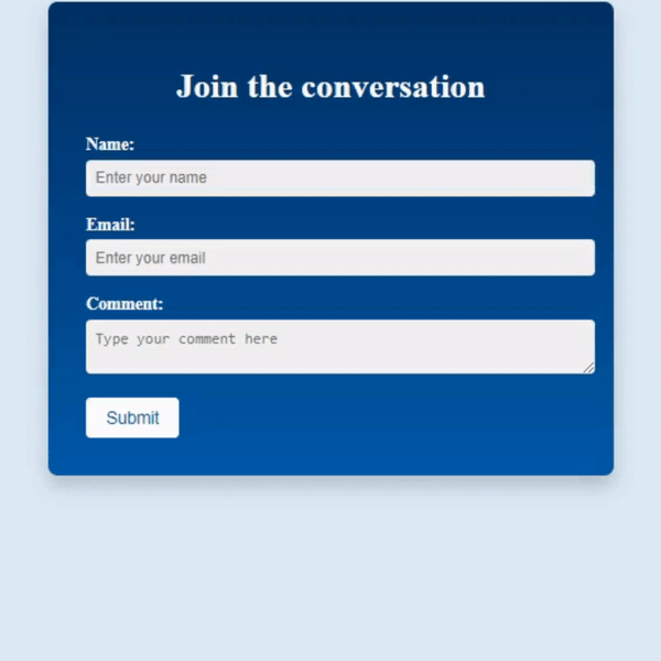 how to create a responsive comment box using html and css.gif